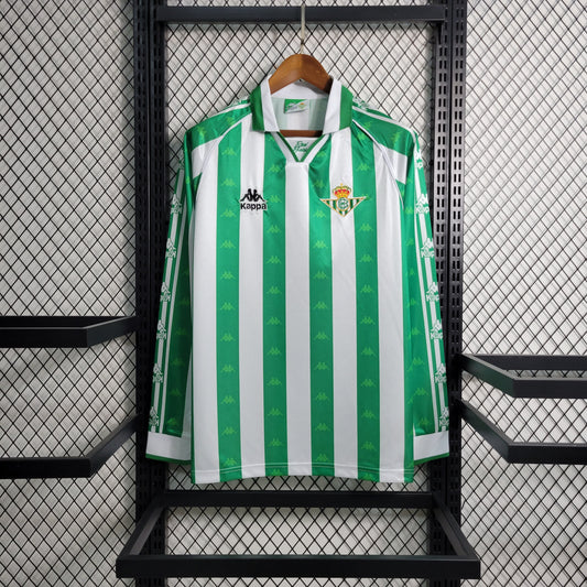 Camisa Retrô Manga Longa Real Betis Home 1995/97