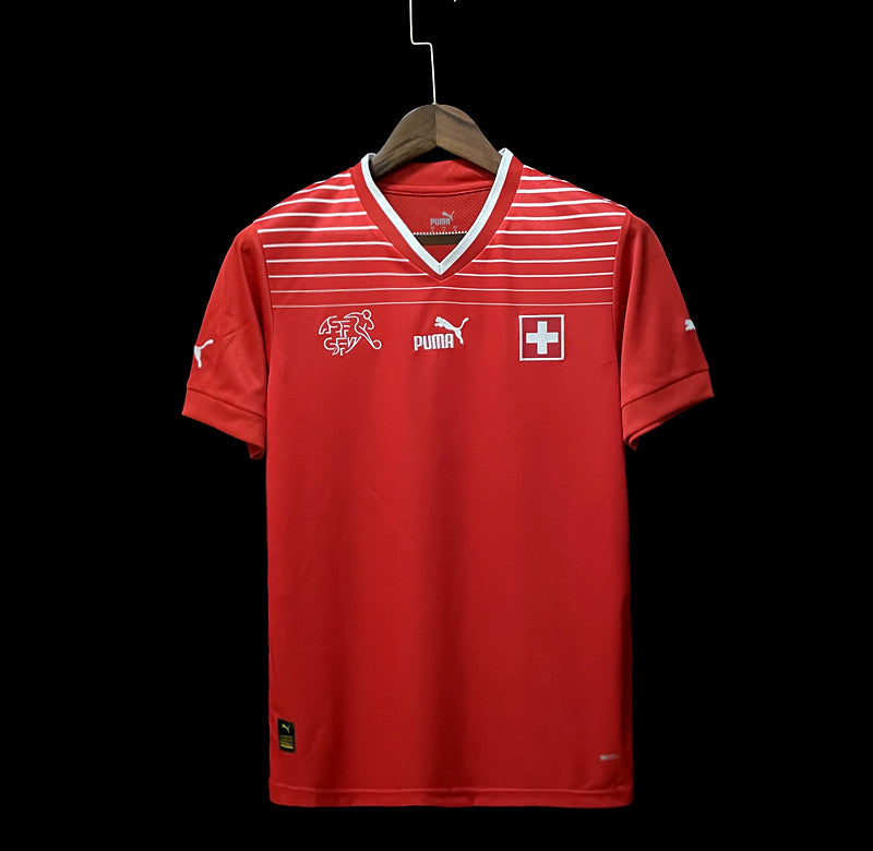 Camisa Torcedor Suíça Home Copa do Mundo 2022
