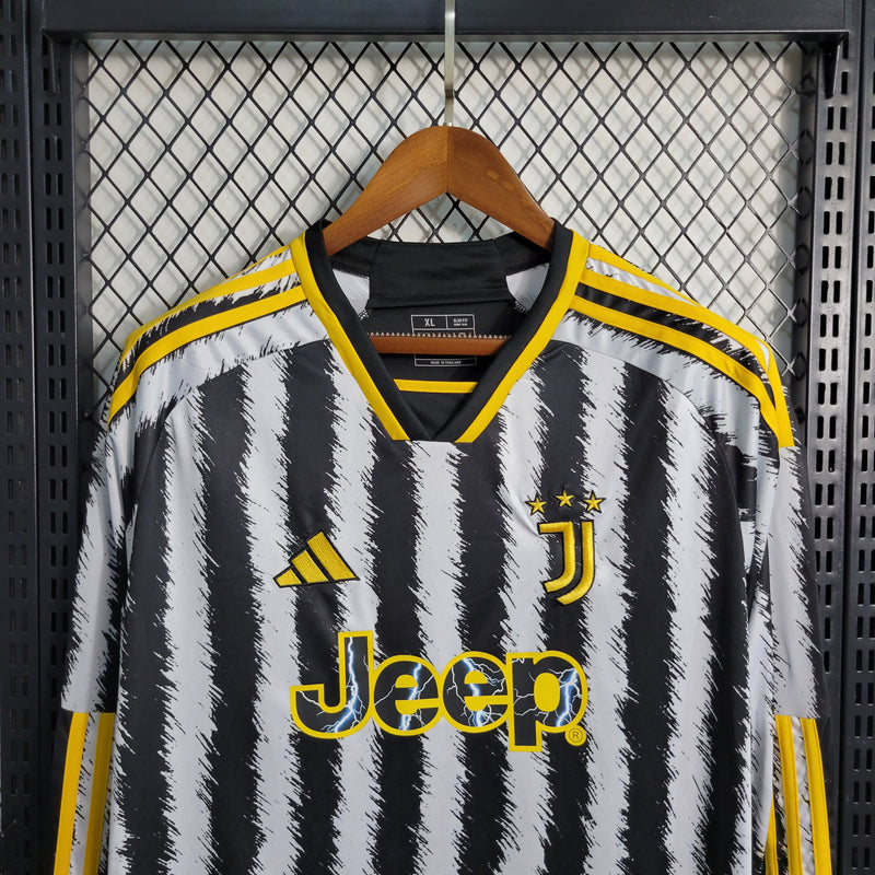 Camisa Manga Longa Juventus Home 23/24