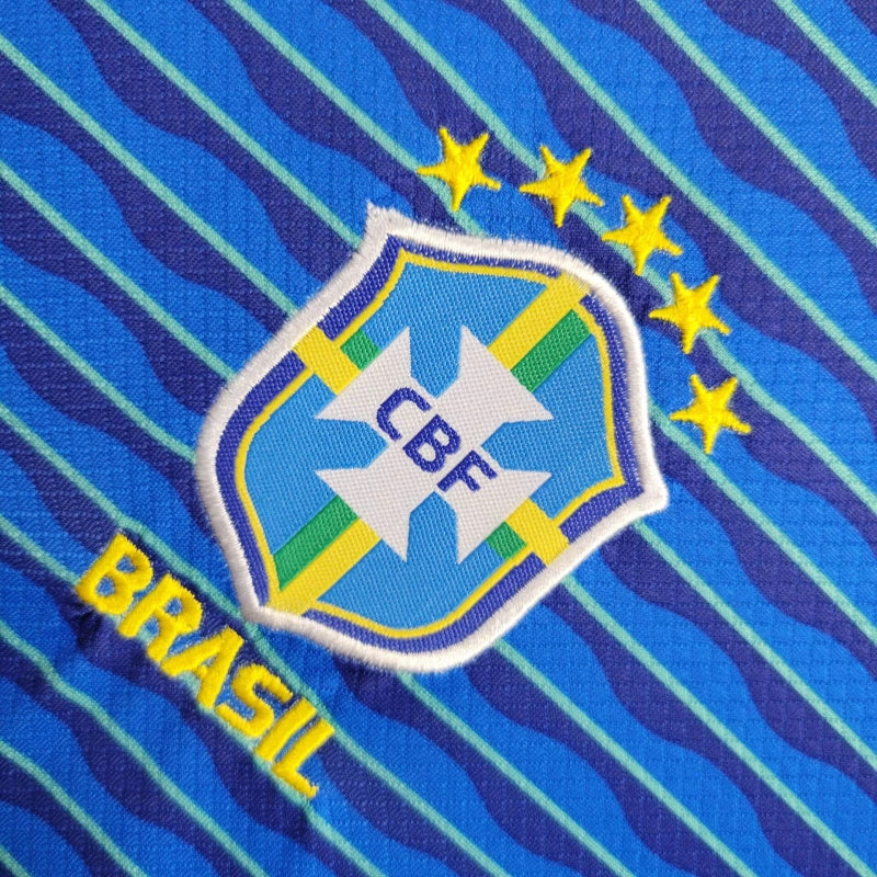 Conjunto Infantil Brasil Away 24/25