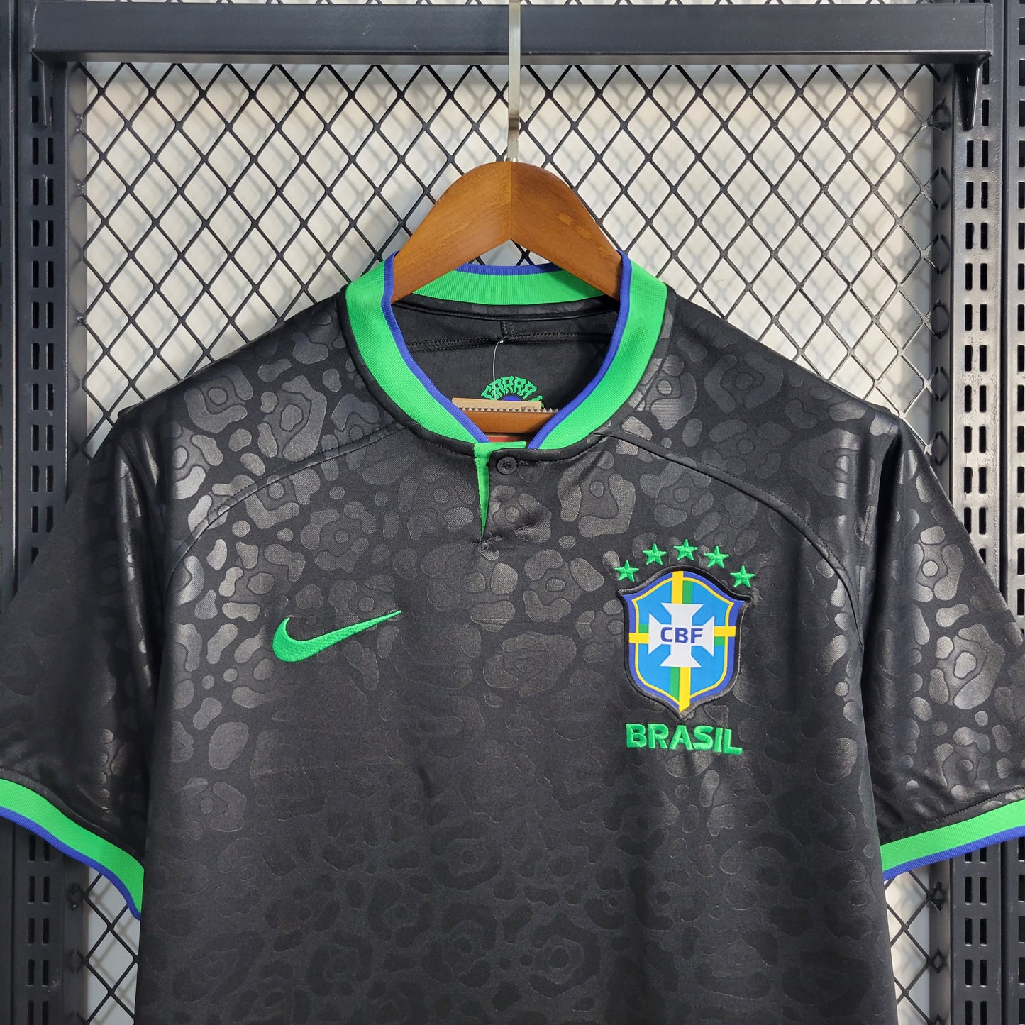 Camisa Torcedor Brasil Conceito Preta Copa do Mundo 2022