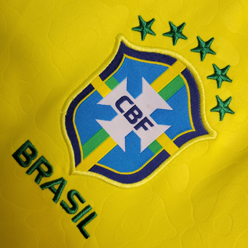 Camisa Manga Longa Brasil Home Copa do Mundo 2022