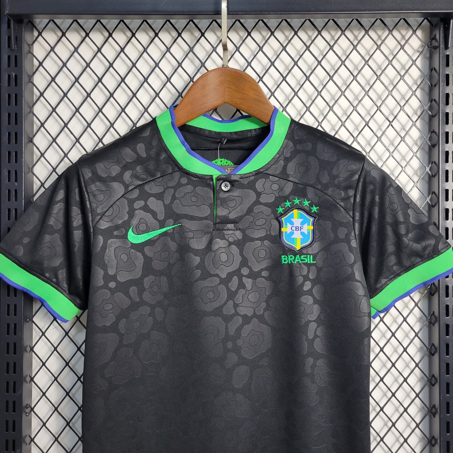 Conjunto Infantil Brasil Conceito "Preta" Copa do Mundo 2022