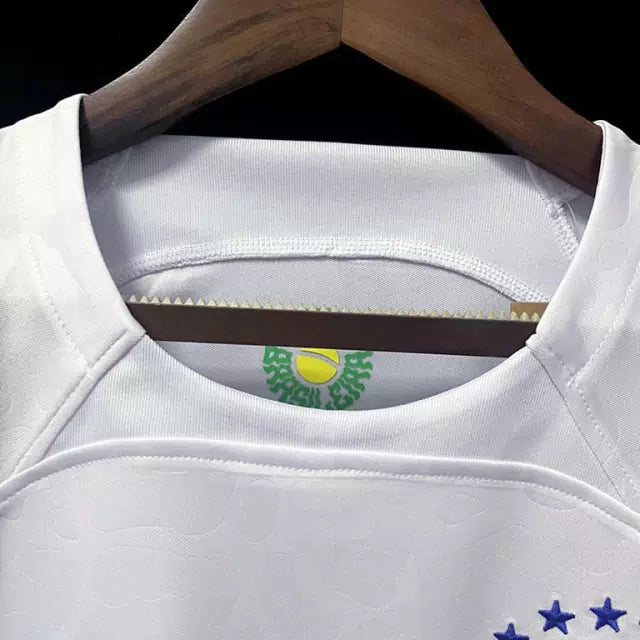 Camisa Torcedor Brasil Conceito "Branca" Feminina Copa do Mundo 2022