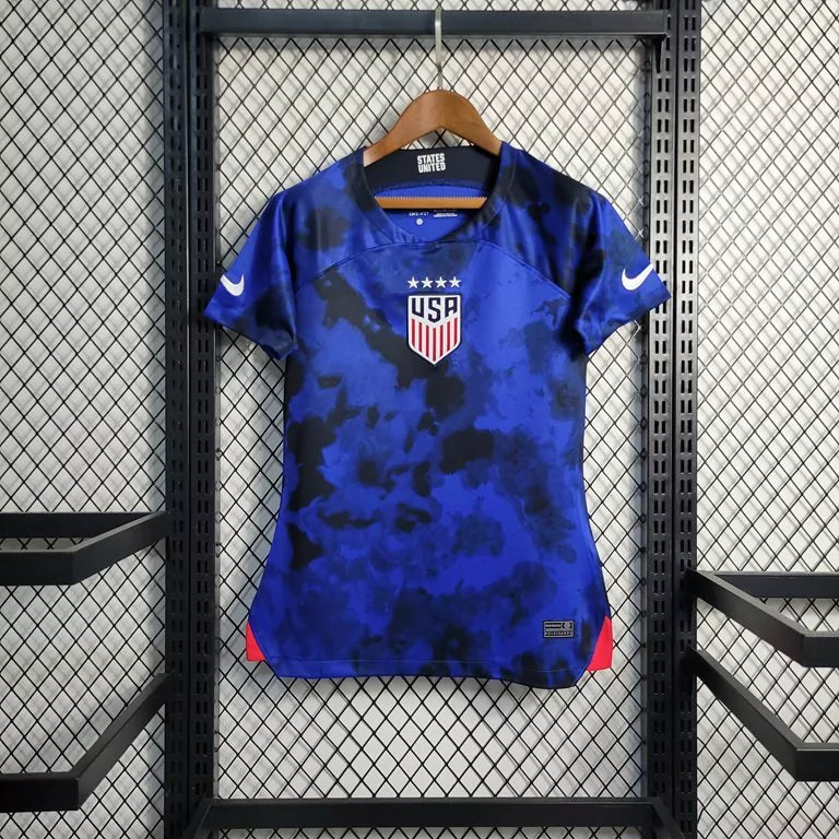 Camisa Torcedor Estados Unidos Away Feminina Copa do Mundo 2022