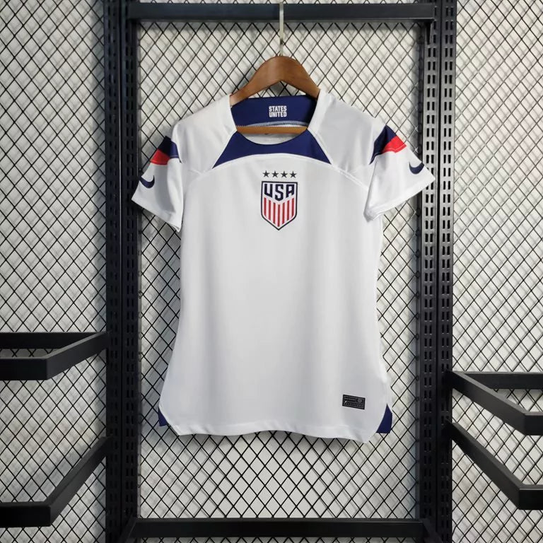 Camisa Torcedor Estados Unidos Home Feminina Copa do Mundo 2022