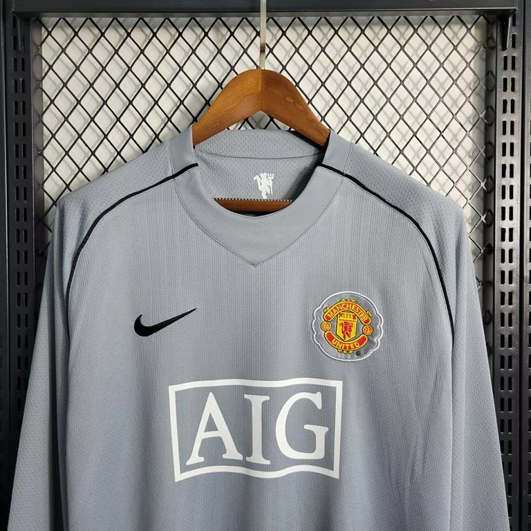Camisa Retrô Manga Longa Manchester United Goleiro 2007/08