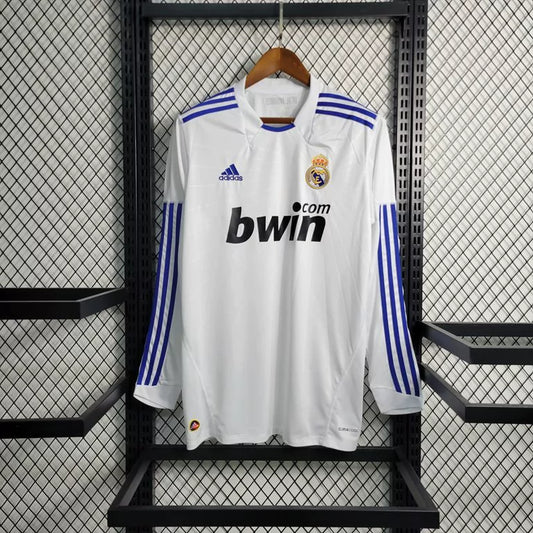 Camisa Retrô Manga Longa Real Madrid Home 2010/11