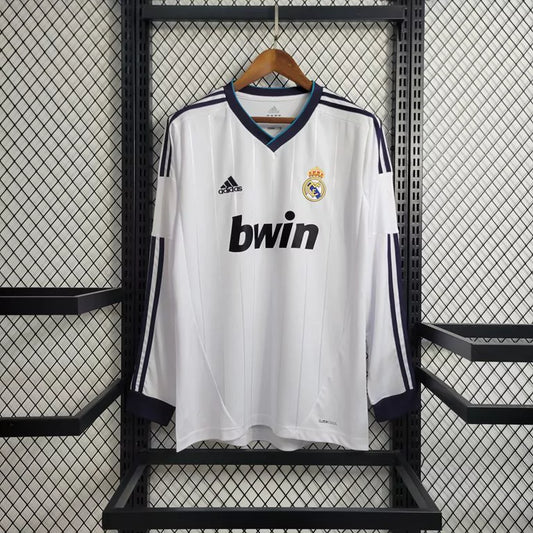 Camisa Retrô Manga Longa Real Madrid Home 2012/13