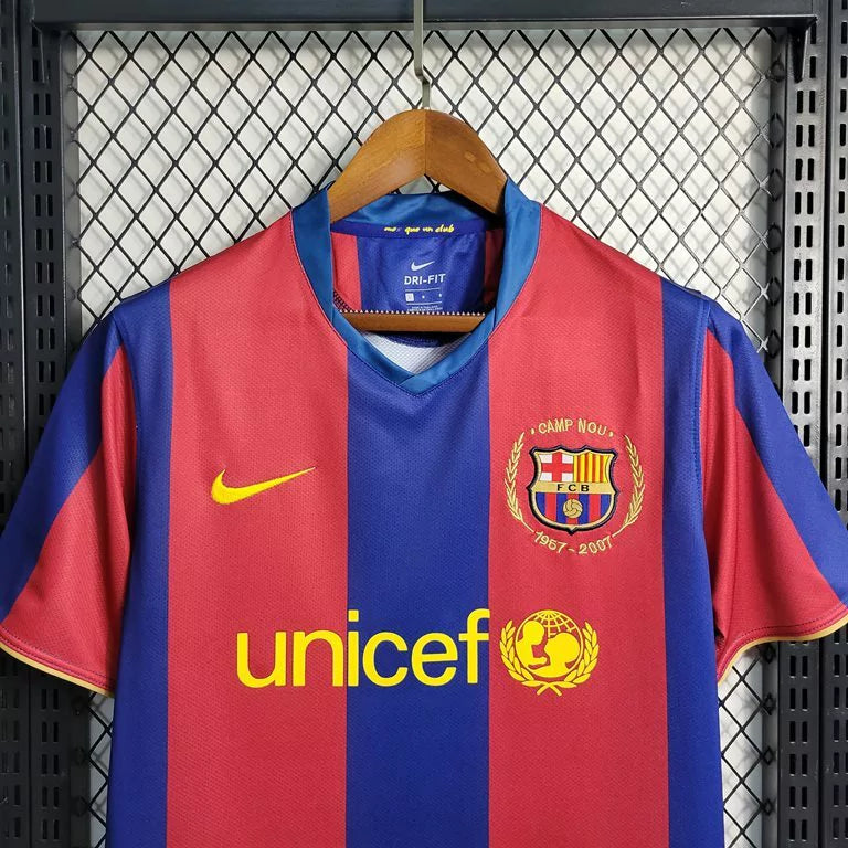 Camisa Retrô Barcelona Home 2007/08