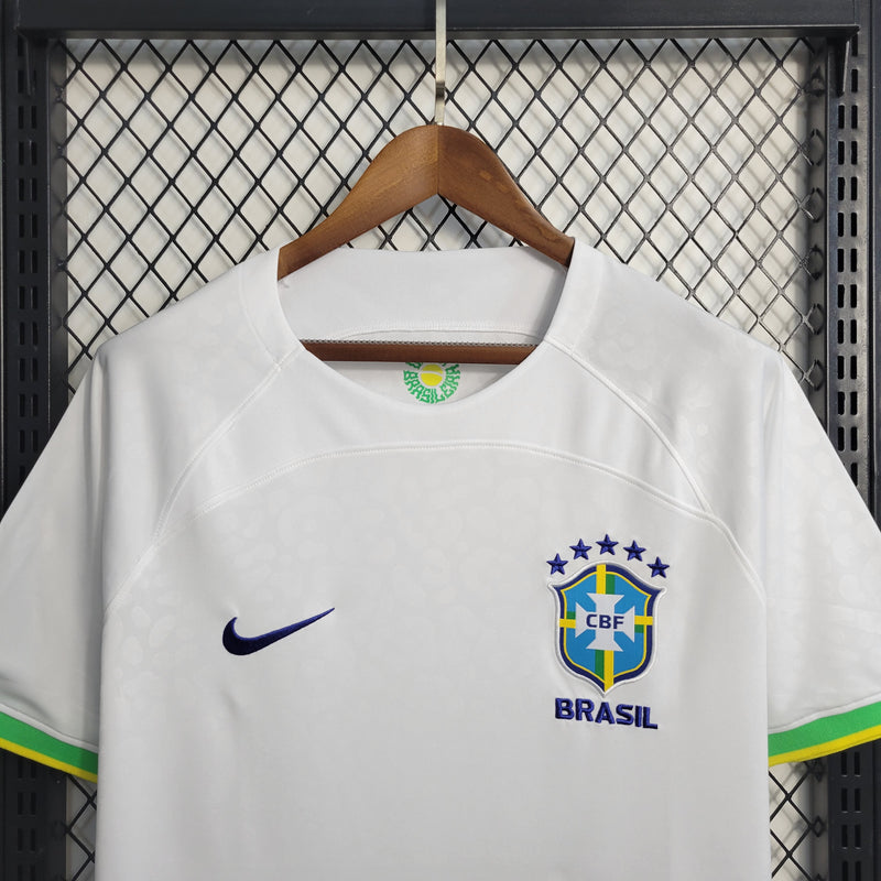 Camisa Torcedor Brasil Conceito Branca Copa do Mundo 2022