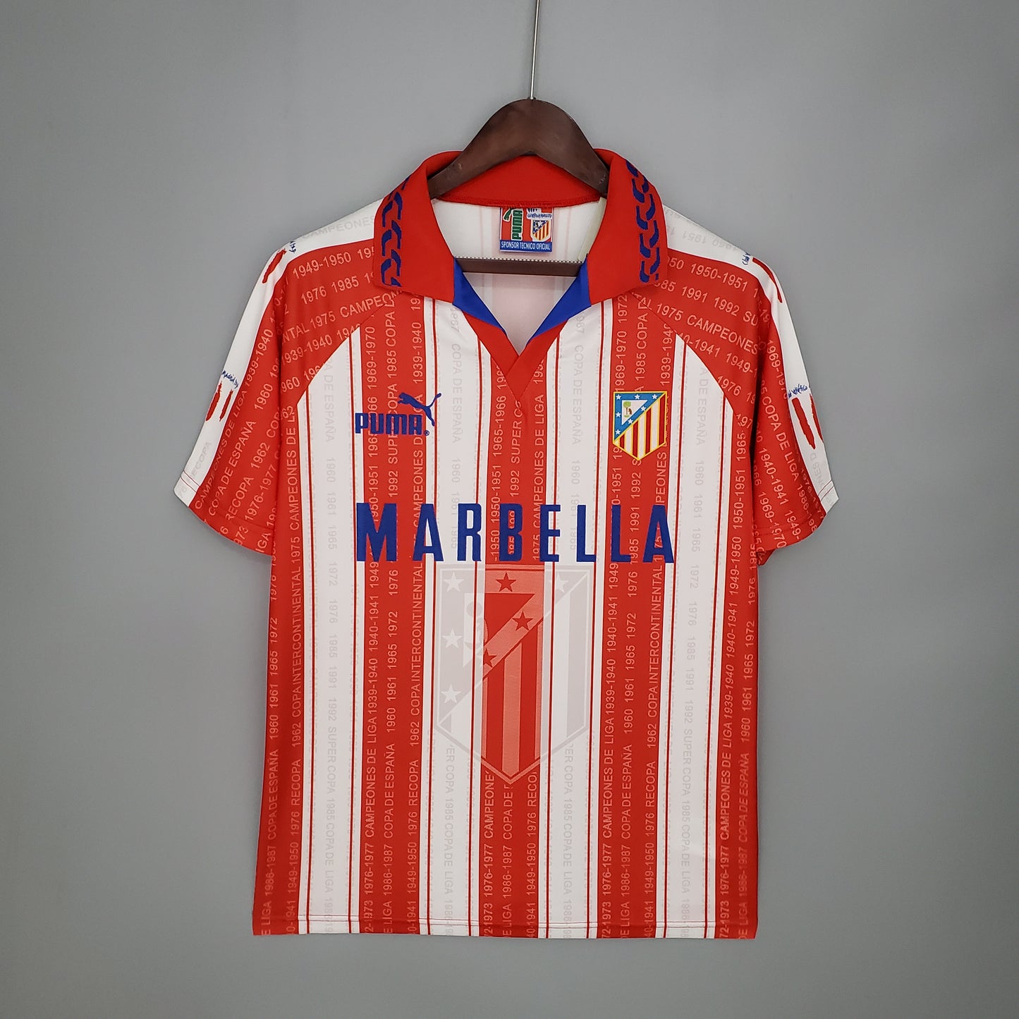 Camisa Retrô Atlético de Madrid Home 1995/96
