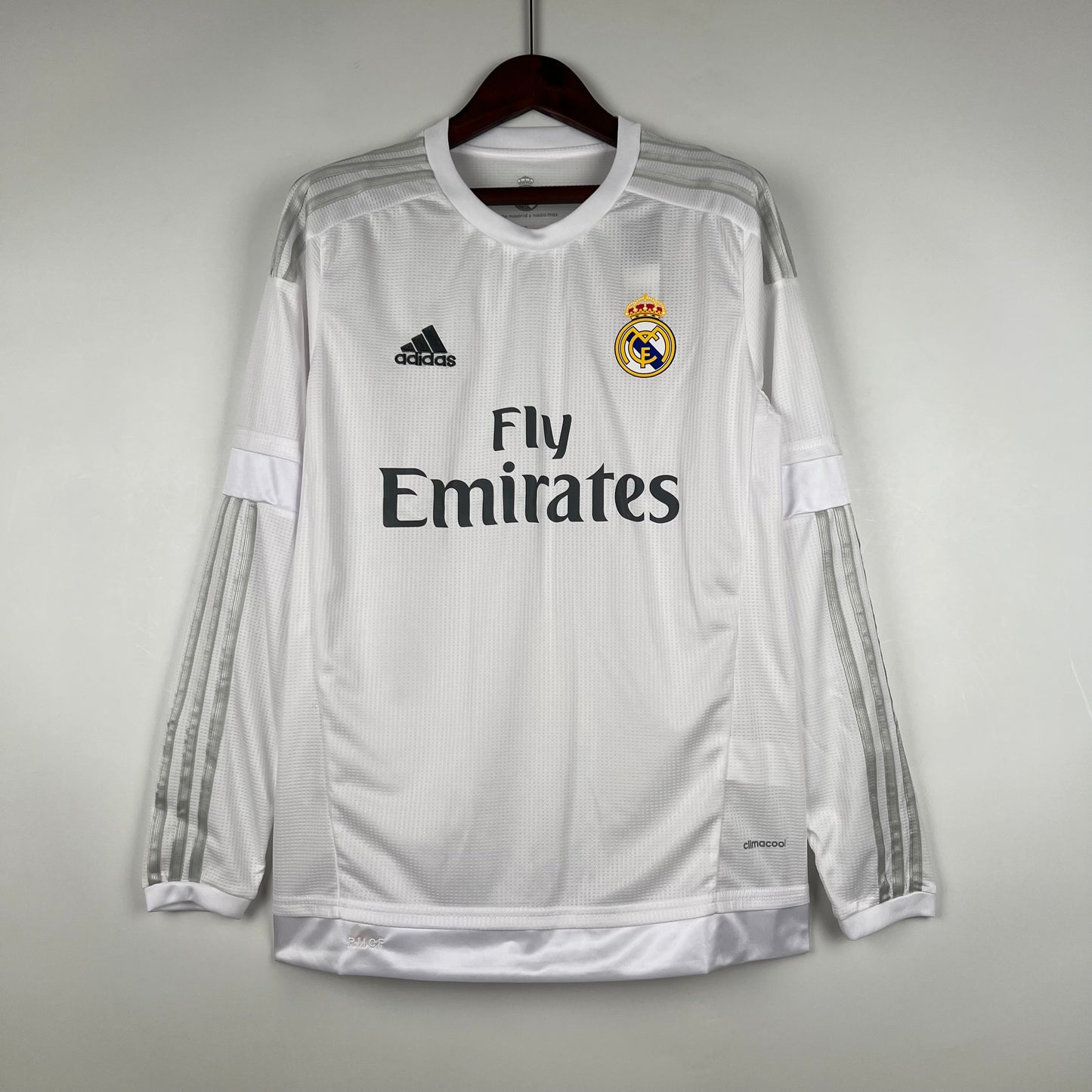 Camisa Retrô Manga Longa Real Madrid Home 2015/16