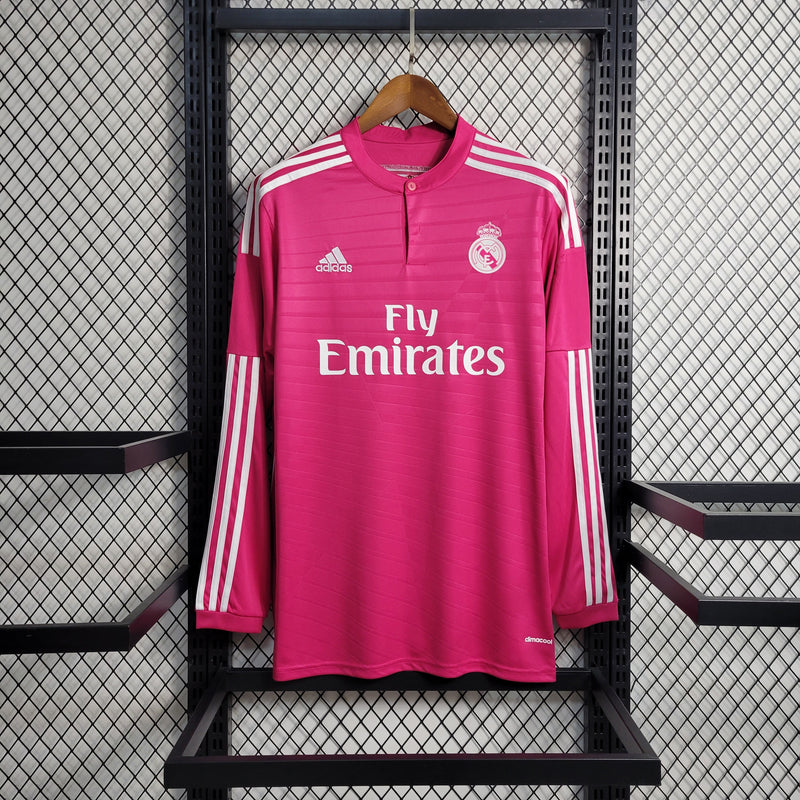 Camisa Retrô Manga Longa Real Madrid Away 2014/15