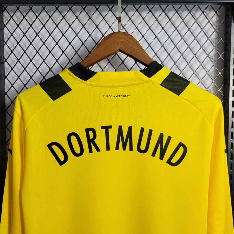 Camisa Manga Longa Borussia Dortmund Home 22/23