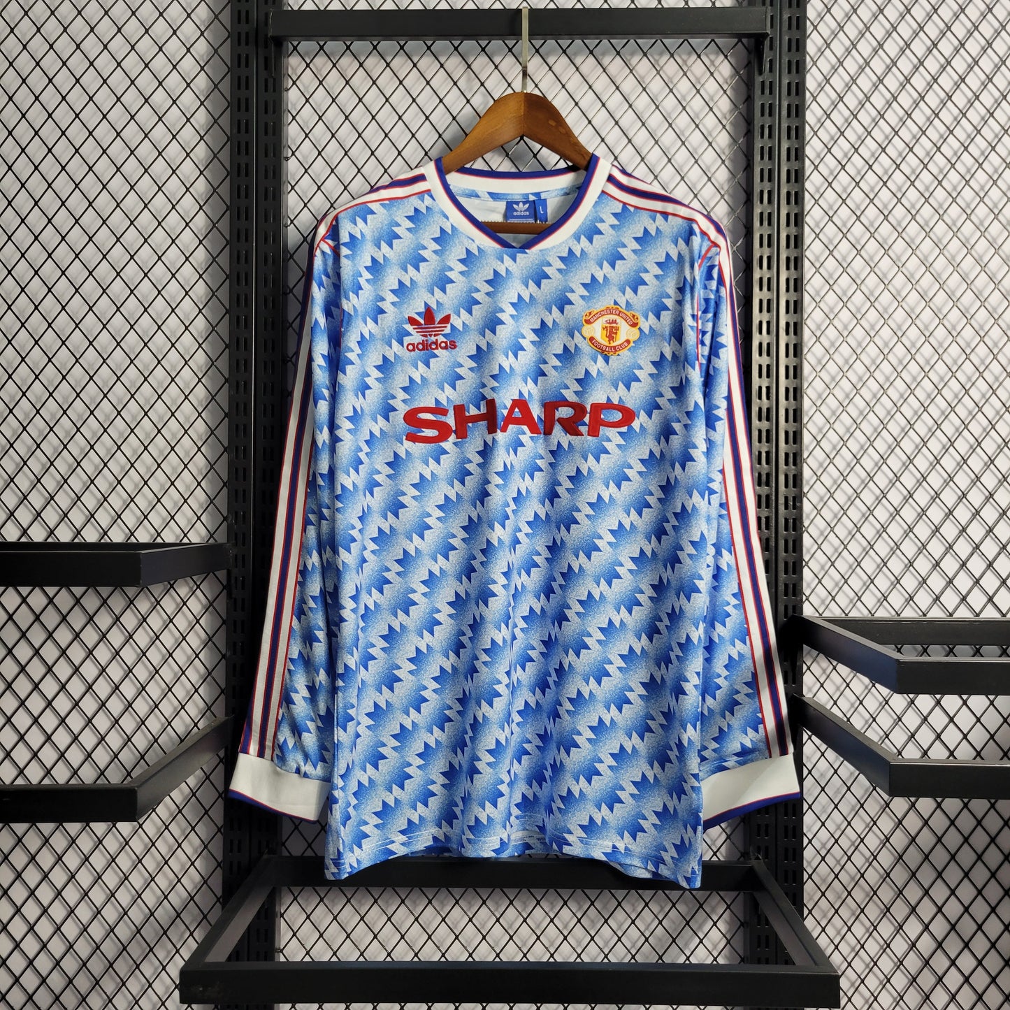 Camisa Retrô Manga Longa Manchester United Away 1990/92