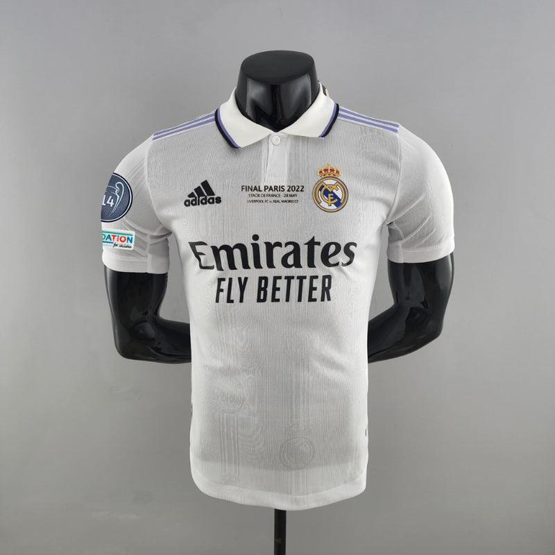 Camisa Jogador Real Madrid Edição Campeão Champions 2022