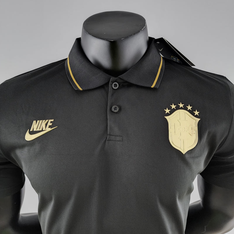 Camisa Polo Brasil Preta 2022