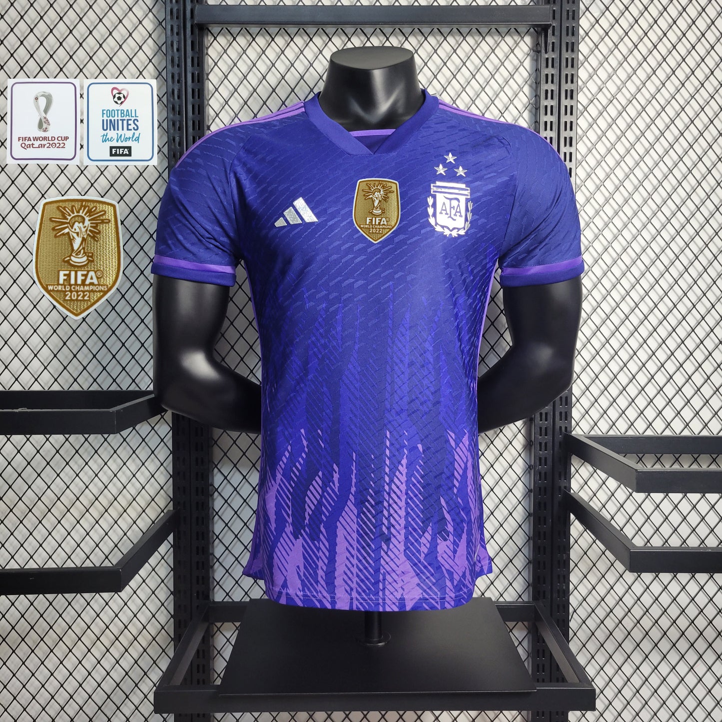 Camisa Jogador Argentina Away Copa do Mundo 2022 c/ Patch