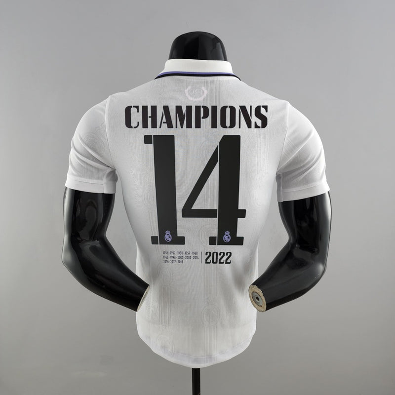 Camisa Jogador Real Madrid Edição Campeão Champions 2022