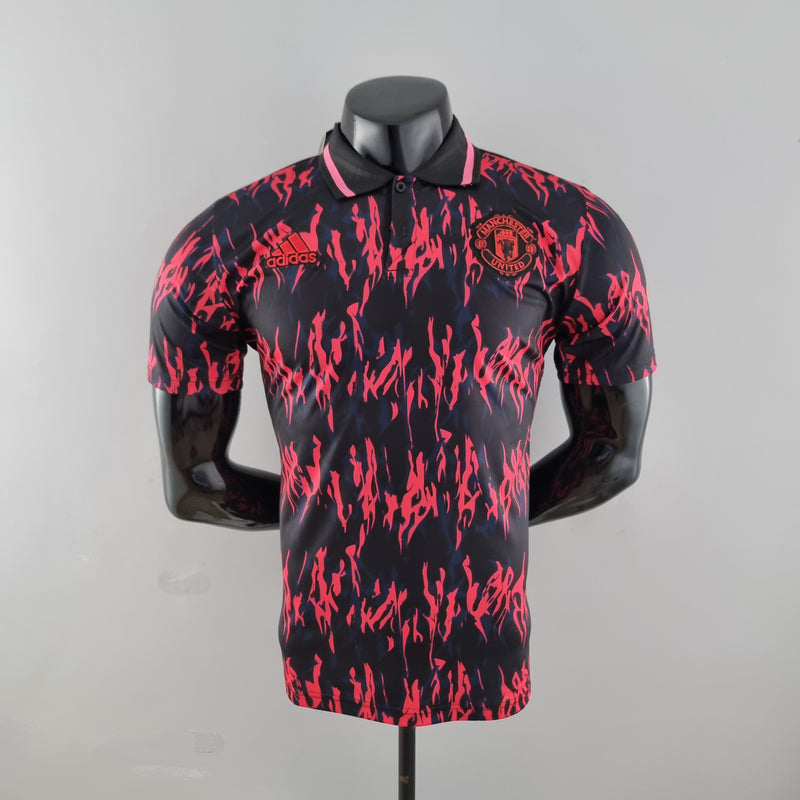Camisa Polo Manchester United Flame 21/22