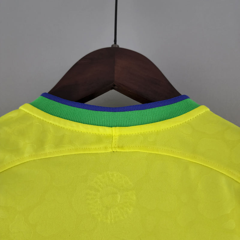 Camisa Torcedor Brasil Home Feminina Copa Do Mundo 2022