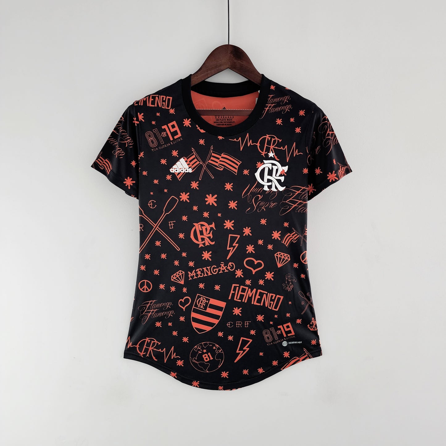 Camisa Torcedor Flamengo Pré-Jogo Feminina 22/23